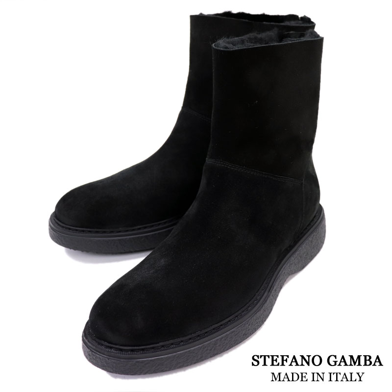 STEFANO GAMBA　≪ステファノガンバ≫ イタリア製 スエード ムートンブーツ　メンズ